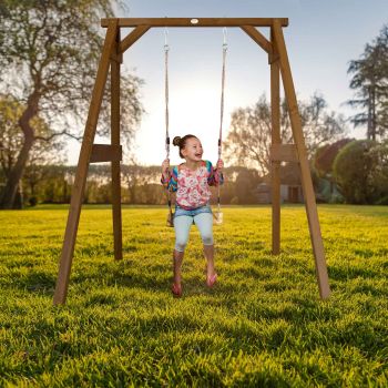 Portique 1 balançoire en bois Axi