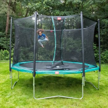 Trampoline 380 BERG gris Regular Favorit et filet + Echelle offerte