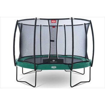Trampolin 380 cm BERG Elite grün + Netz