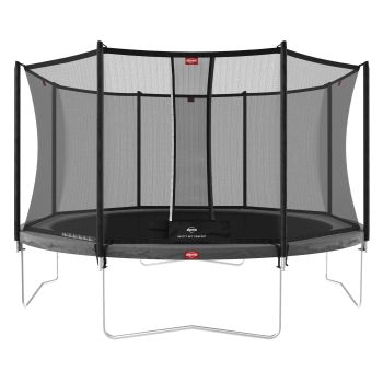 Trampolin 430 BERG grau Regular Favorit + Sicherheitsnetz Comfort