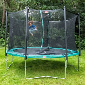 Trampolin 430 BERG grau Regular Favorit + Sicherheitsnetz Comfort