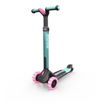 Trottinette pliable vert menthe roues lumineuses  dès 2 ans  Nexo BERG