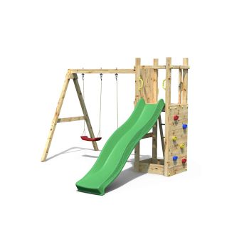 Spielplatz mit Sandkasten und 2 Holzschaukeln Funny3 Fungoo