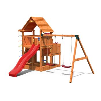 Spielplatz Big Leader Move mit Rutsche und 2 Schaukeln von Fungoo
