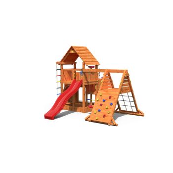 Multifunktionaler Holzspielplatz Big Leader Spider von Fungoo