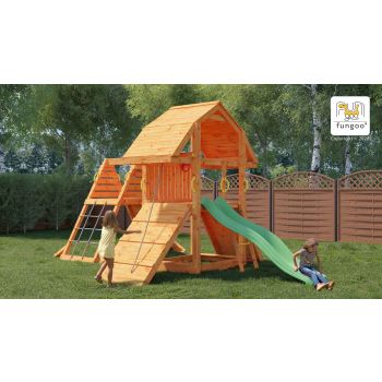 Multifunktionaler Holzspielplatz Buffalo Spider von Fungoo