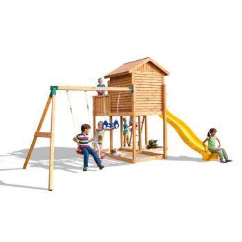 Moove MySide Spielplatz mit Rutsche, Baumhaus, Schaukel von Fungoo