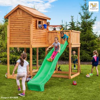 Myside Spielplatz mit Rutsche, Hütte und Terrasse von Fungoo