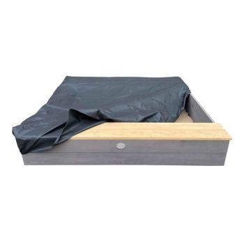 Sandkasten und Stauraum aus braunem und grauem Holz Evy von AXI