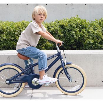 Marineblaues 16-Zoll-Leichtmetall-Kinderfahrrad Banwood