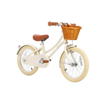 Cremefarbenes Kinderfahrrad 16 Zoll Leichtmetall Banwood