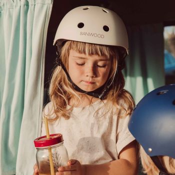 Kinderfahrradhelm rosa Banwood