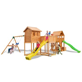 Großer Play Box Multiaktivitätsspielplatz aus Holz von Fungoo