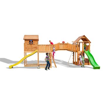 Großer Sized Plaza Multiaktivitäts-Spielplatz aus Holz von Fungoo