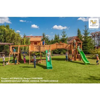 Großer Spielplatz Spider Land Multi-Aktivitäten aus Holz von Fungoo