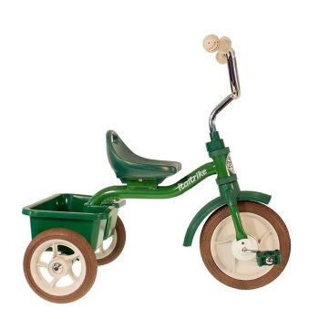 Grünes Metalldreirad mit Kipper Transporter Italtrike