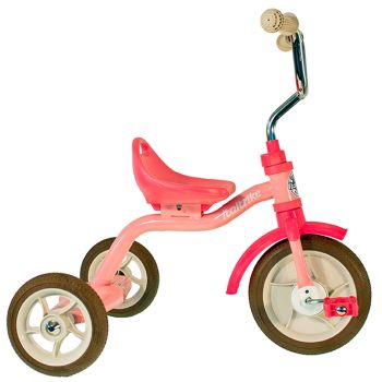 Rosafarbenes Mädchendreirad aus Metall Italtrike
