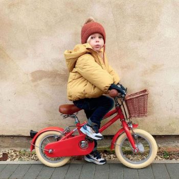 Rotes 12-Zoll-Fahrrad Bobbin Moonbug
