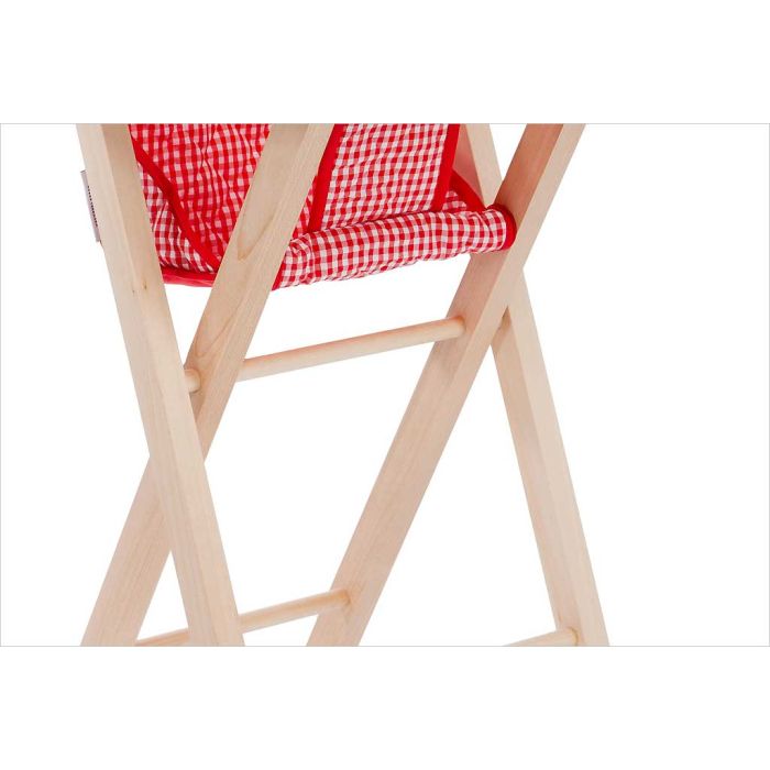 QuarttoLino® Chaise haute enfant évolutive Mini bois rouge