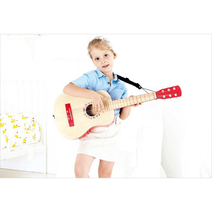 Guitare pour enfant rouge Hape E0325 - Instrument de musique