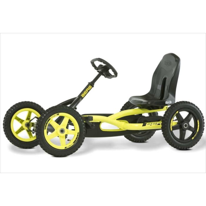 Kart à pédales tout terrain look sport jaune et noir BERG Buddy Cross