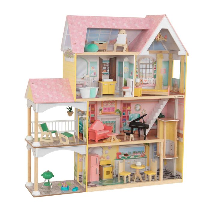 Grande maison de poupée moderne en bois avec ascenseur Céleste de KidKraft