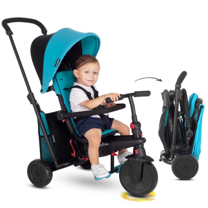 Poussette Tricycle bleu SmarTrike