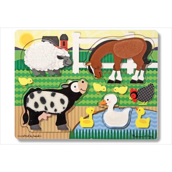 Puzzle animaux de la ferme à toucher - Apesanteur