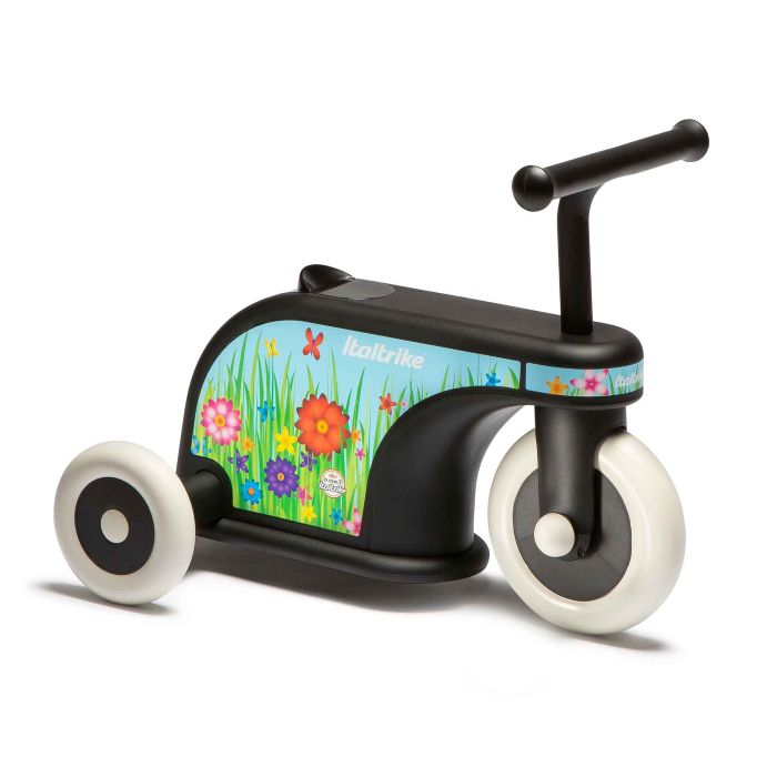 Porteur tricycle bébé à fleurs - Italtrike