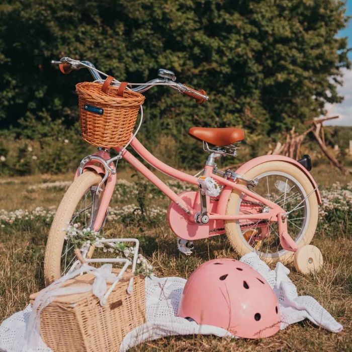 Vélo rose pour enfant 4 à 6 ans Vélo retro Gingersnap 16 pouces Bobbin